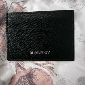 Burberry Textured Black Card Holder